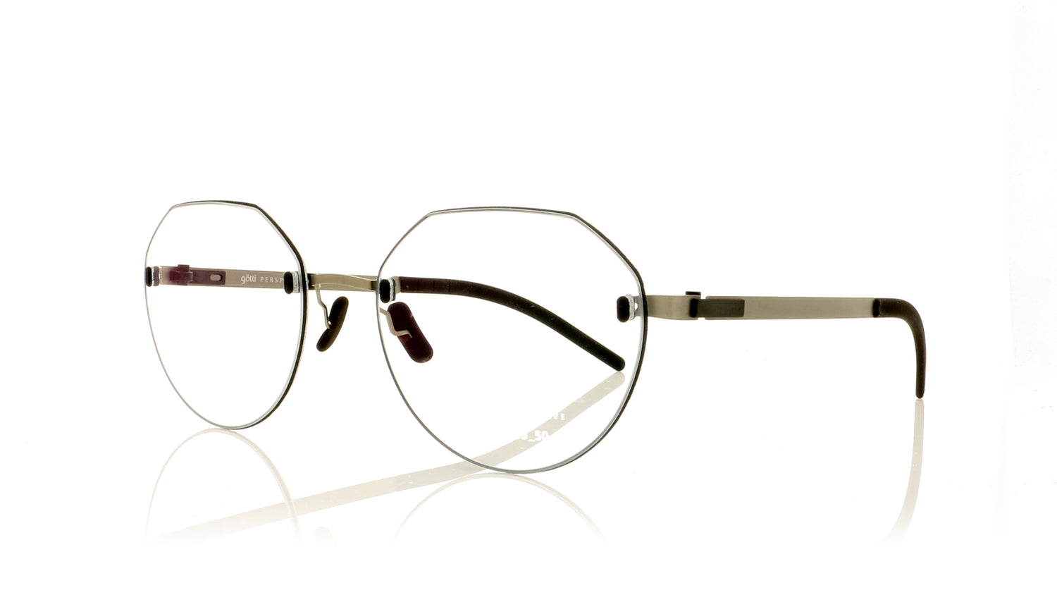 Götti PERSPECTIVE PR03 Ash Silver Glasses - Angle