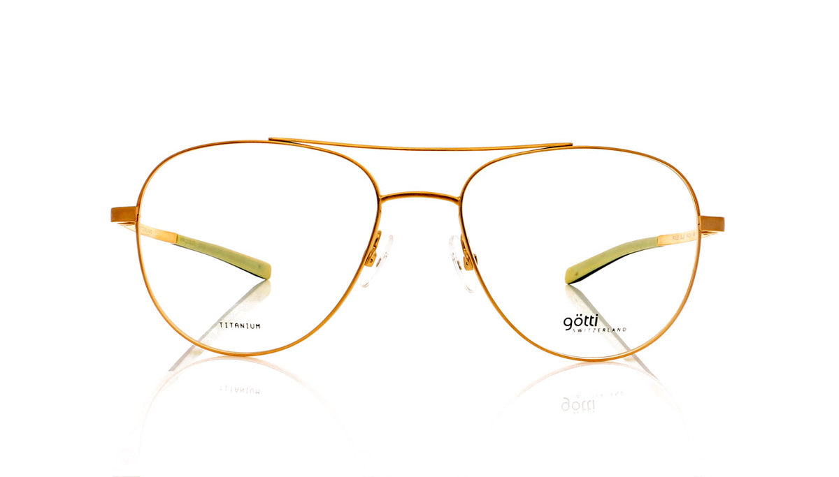 Götti Pole GLB Gotti Gold Brushed Glasses - Front