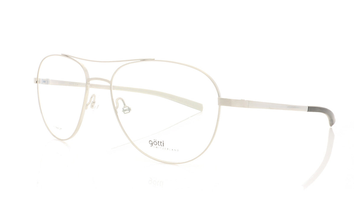 Götti Pole SLB Gotti Silver Brushed Glasses - Angle