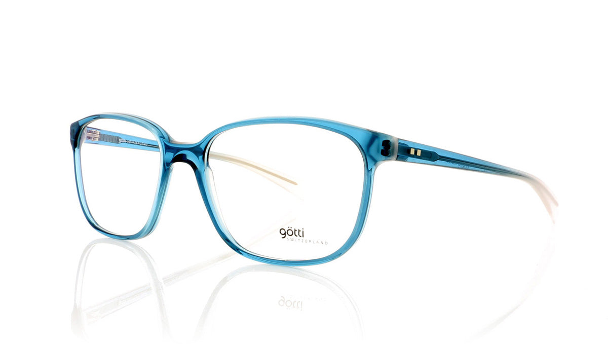 Götti SANDRO TRE Turquoise Translucent Glasses - Angle