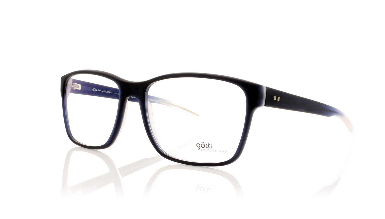 Götti SANSI BLEmtte Matte Dark Blue Glasses - Angle