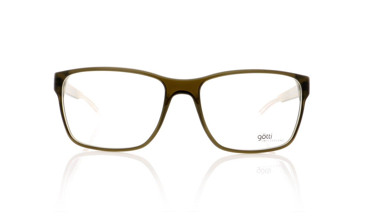 Götti Sansi GRE Olive Transparent Glasses - Front