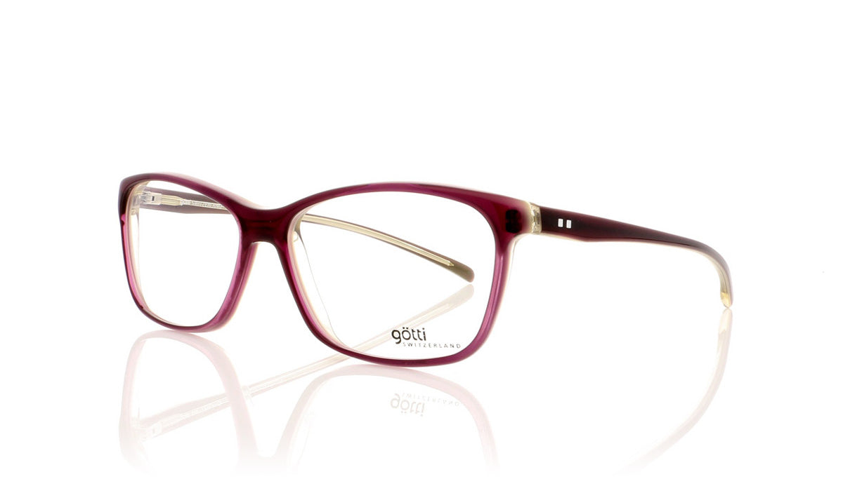 Götti Wiggy PUY Purple Transparent (Matte Finish) Glasses - Angle