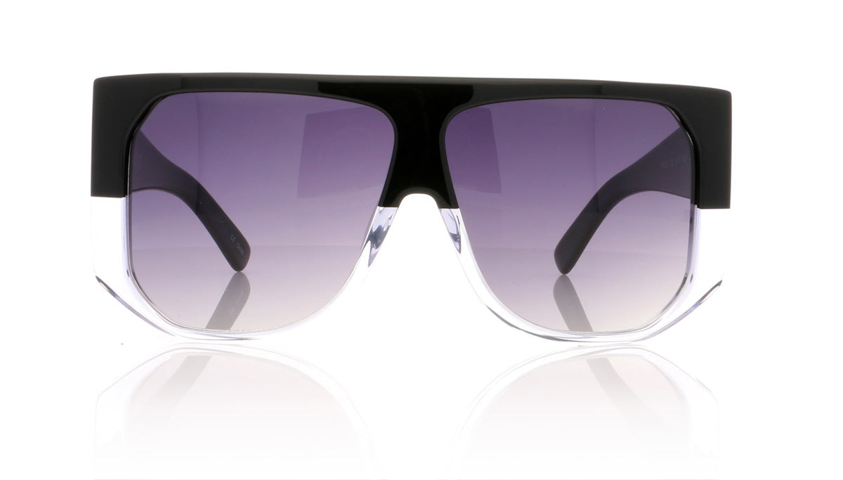 Hadid Eyewear Frequent Flyer HAD02 C3 Black & Crystal Sunglasses - Front