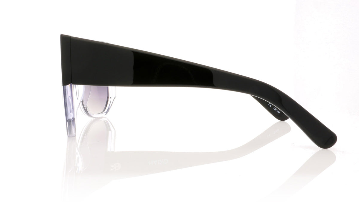 Hadid Eyewear Frequent Flyer HAD02 C3 Black & Crystal Sunglasses - Side