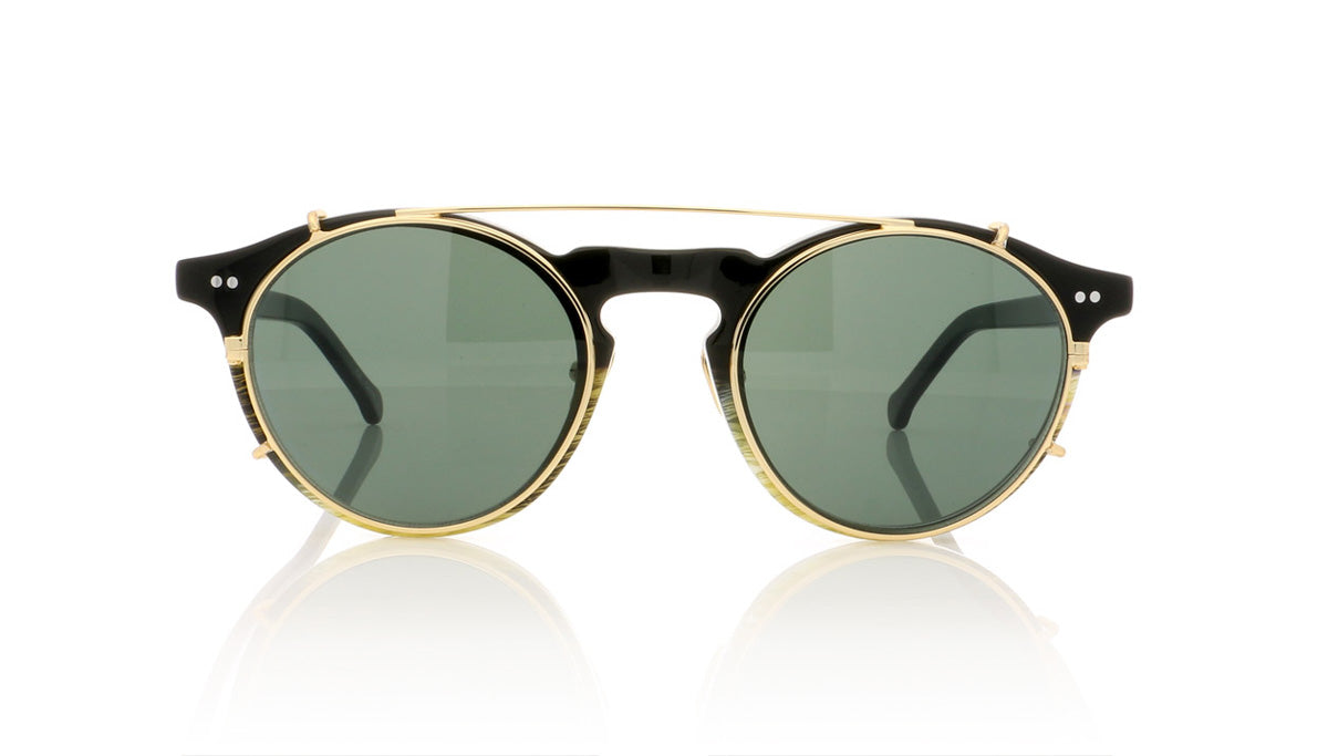 Hadid Eyewear Captain HAD08 C2 Horn & Black Sunglasses - Front