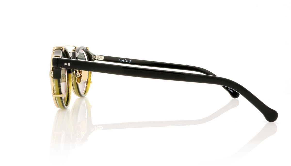 Hadid Eyewear Captain HAD08 C2 Horn & Black Sunglasses - Side