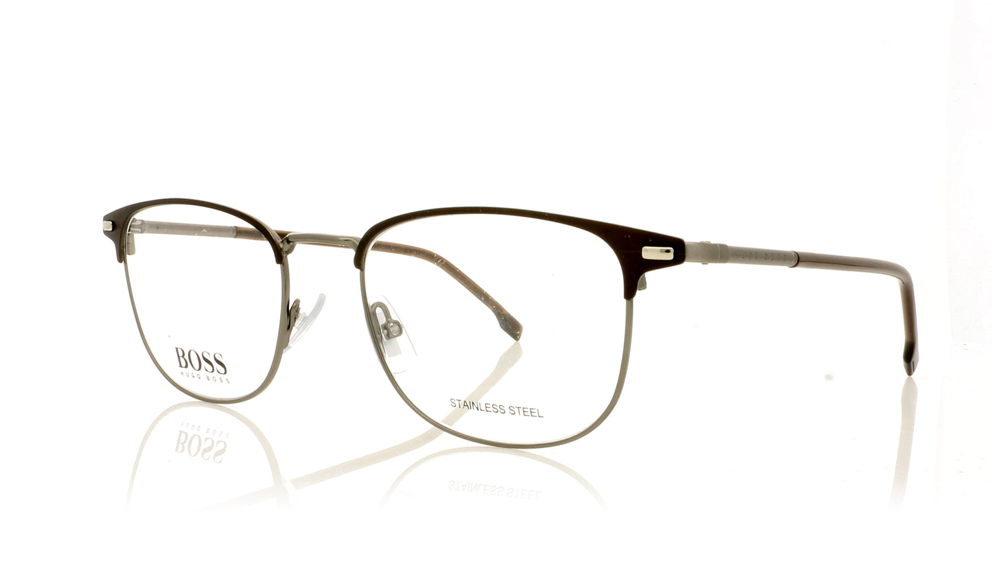 Hugo Boss Boss 1125 YZ4 Matt Brown Glasses - Angle