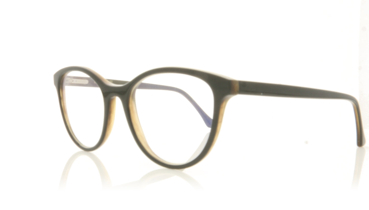 Hoffman Natural Eyewear 2224 H13 Black Glasses - Angle