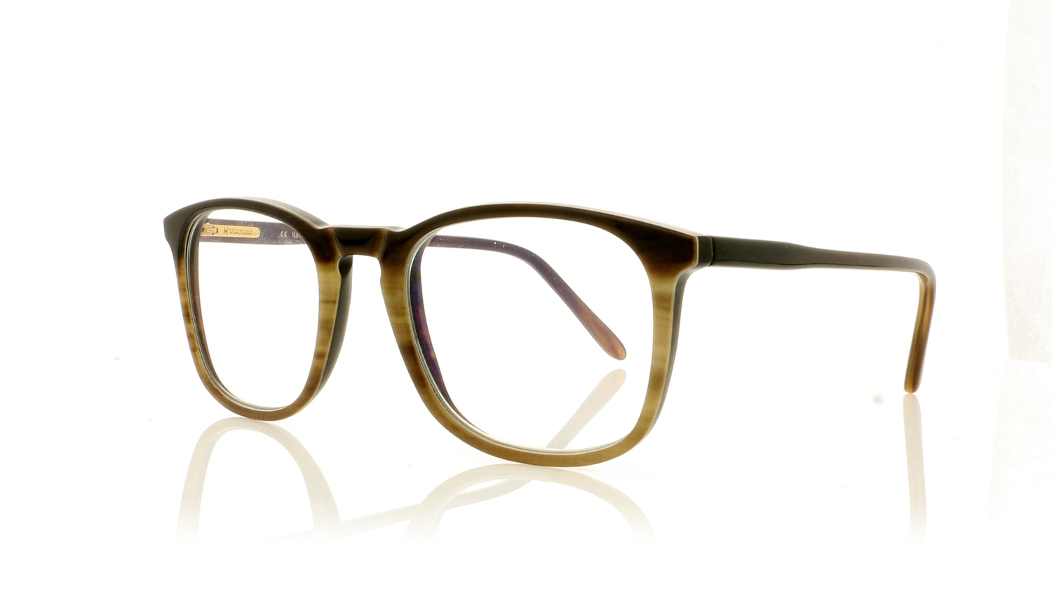 Hoffman Natural Eyewear H2226-1 9091-H20 E01 Brown Fade Glasses - Angle