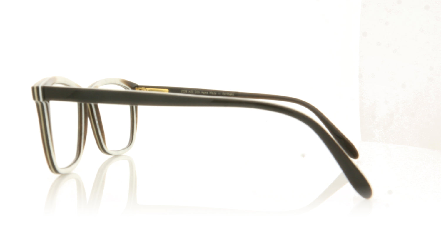 Hoffman Natural Eyewear 2238 H29 Brown laminate Glasses - Side