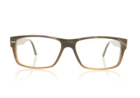 Hoffman Natural Eyewear 305 H16 H10 Horn Glasses - Front