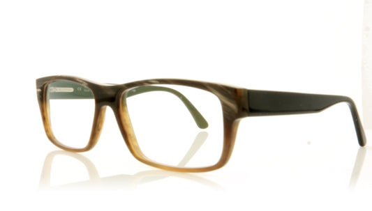 Hoffman Natural Eyewear 305 H16 H10 Horn Glasses - Angle