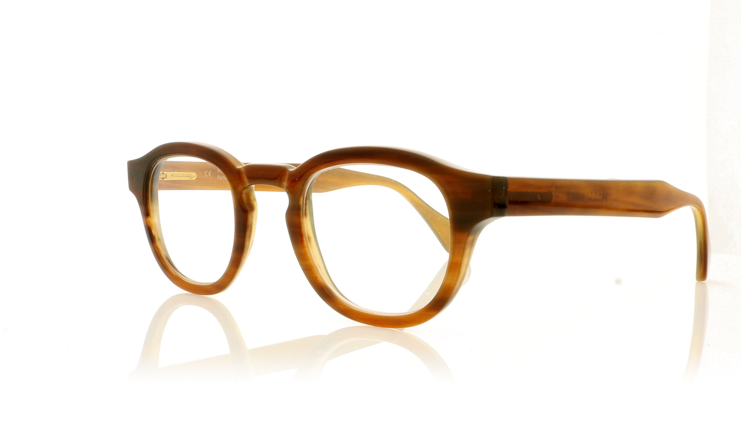 Hoffman Natural Eyewear S9462 9071-B09 Brown Glasses - Angle
