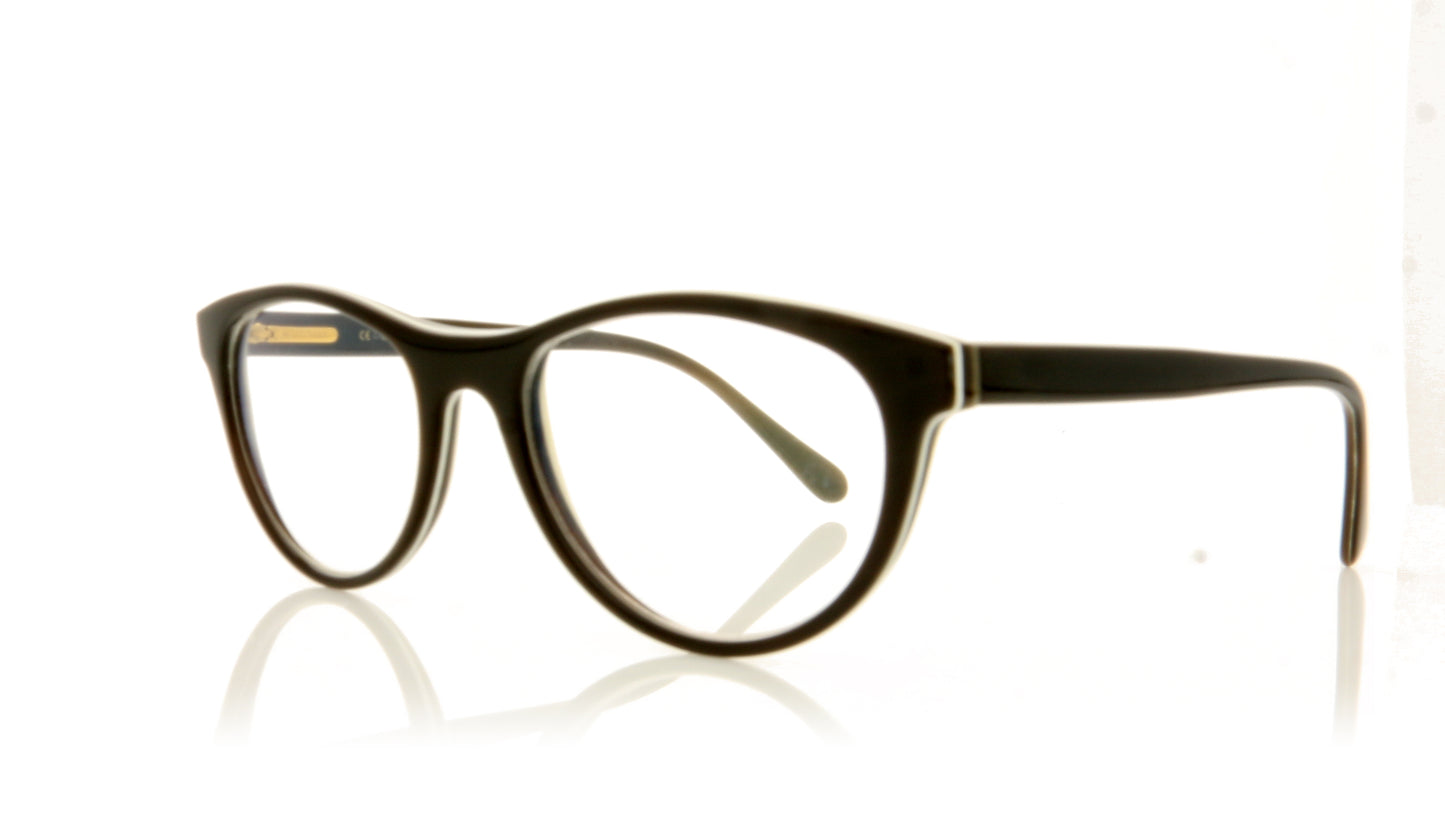 Hoffman Natural Eyewear H2163 BDWBW Horn Glasses - Angle