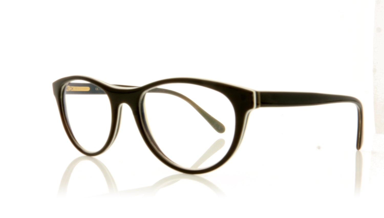 Hoffman Natural Eyewear H2163 BDWBW Horn Glasses - Angle