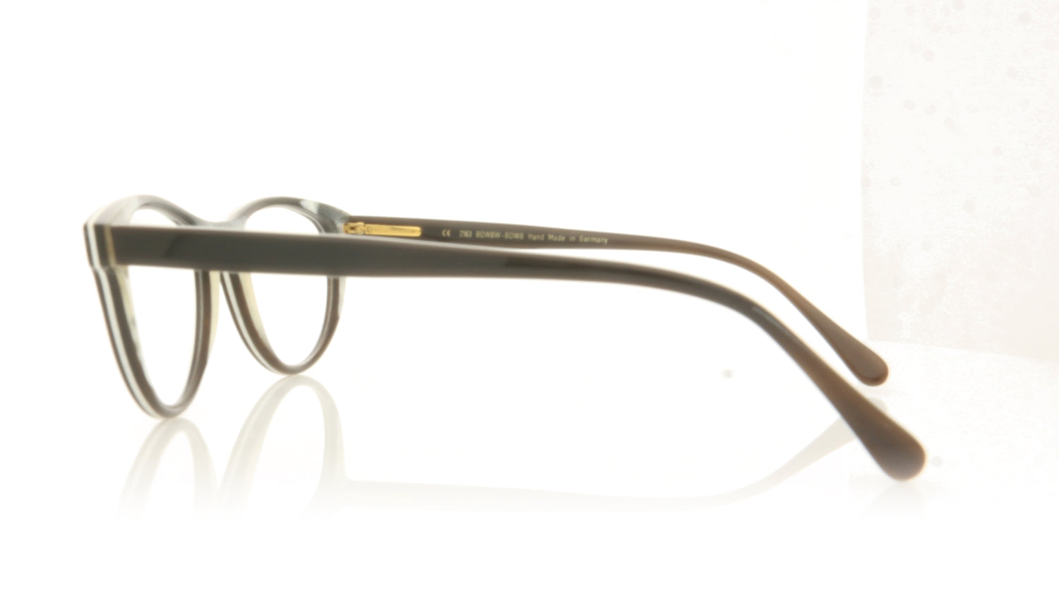 Hoffman Natural Eyewear H2163 BDWBW Horn Glasses - Side