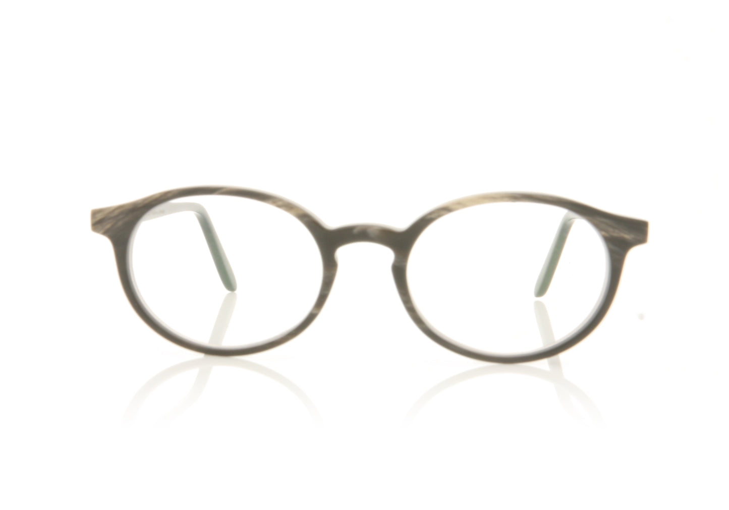 Hoffman Natural Eyewear H2191 H18 Horn Glasses - Front