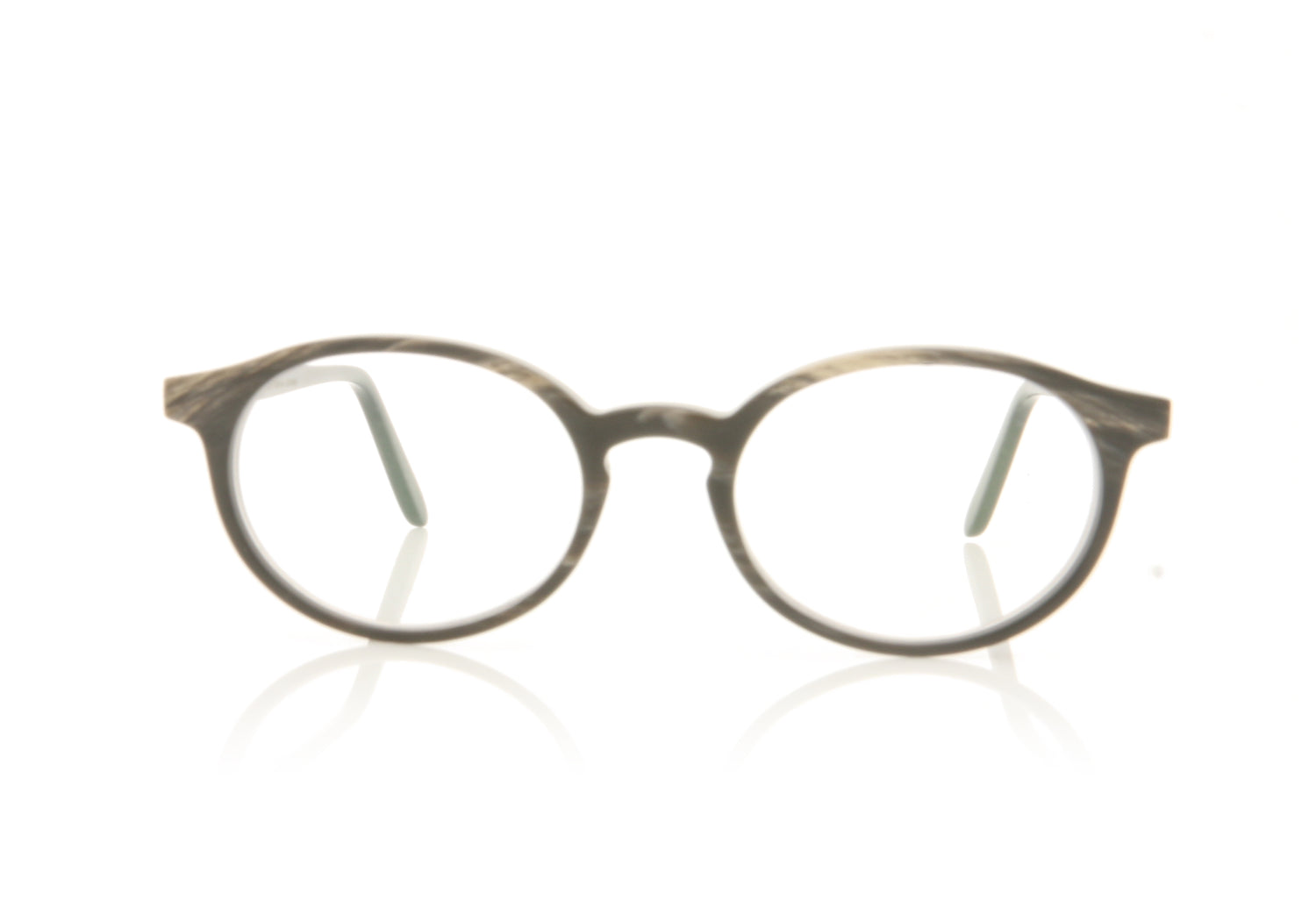 Hoffman Natural Eyewear H2191 H18 Horn Glasses - Front