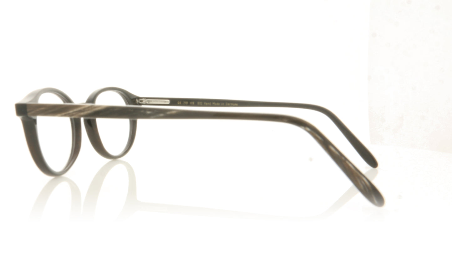 Hoffman Natural Eyewear H2191 H18 Horn Glasses - Side