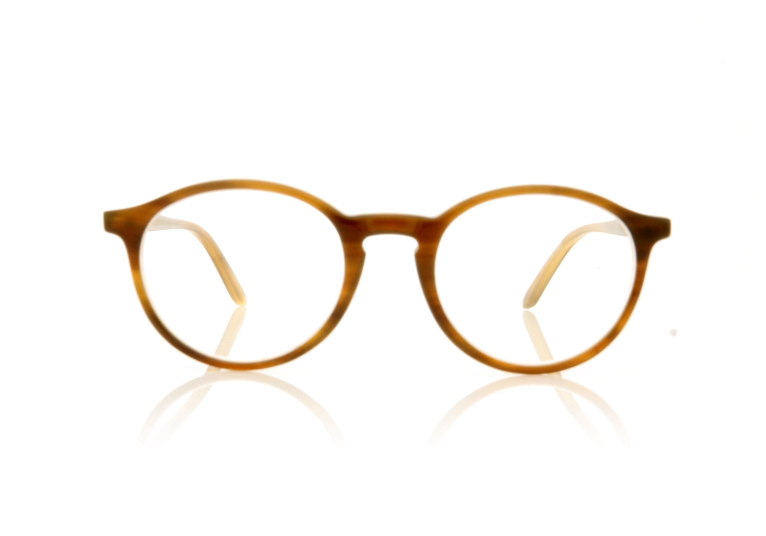 Hoffman Natural Eyewear H2205 9071 H02 Horn Glasses - Front