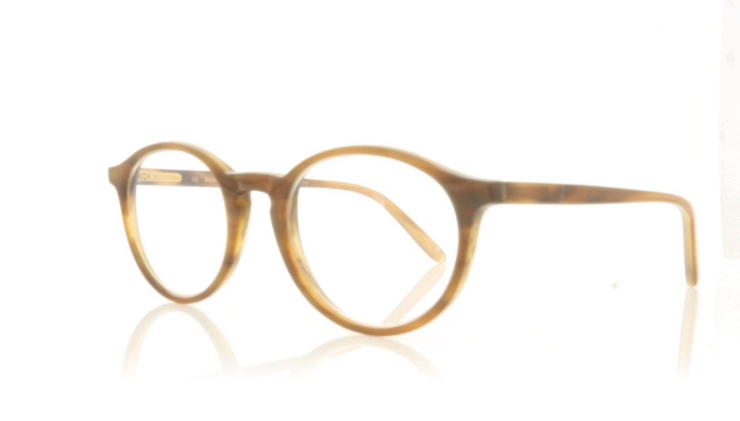 Hoffman Natural Eyewear H2205 9071 H02 Horn Glasses - Angle