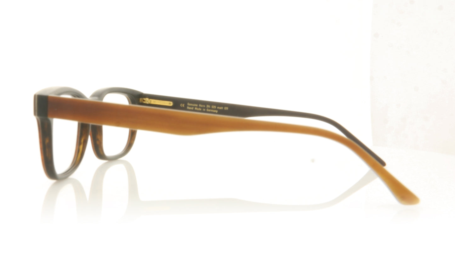 Hoffman Natural Eyewear S9314 H29 Horn Glasses - Side
