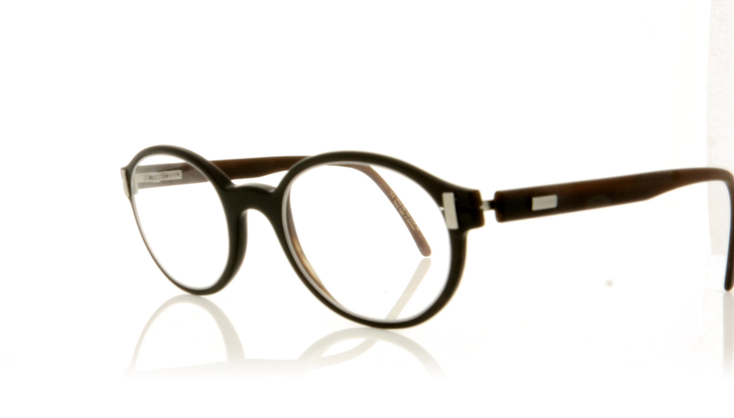 Hoffman Natural Eyewear V7443 H20 Matt Black Glasses - Angle