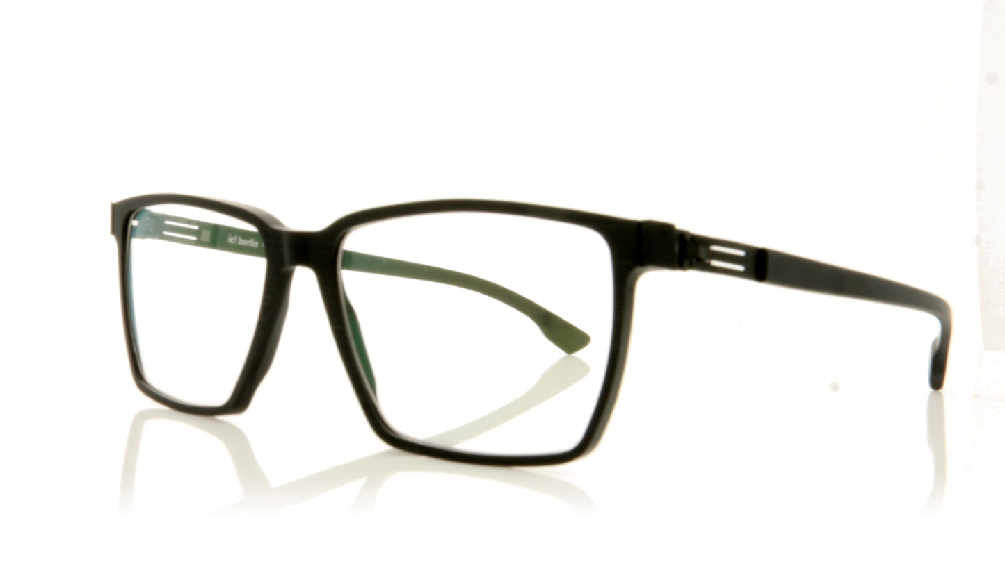 ic! berlin Axis BR Black Rough Glasses - Angle