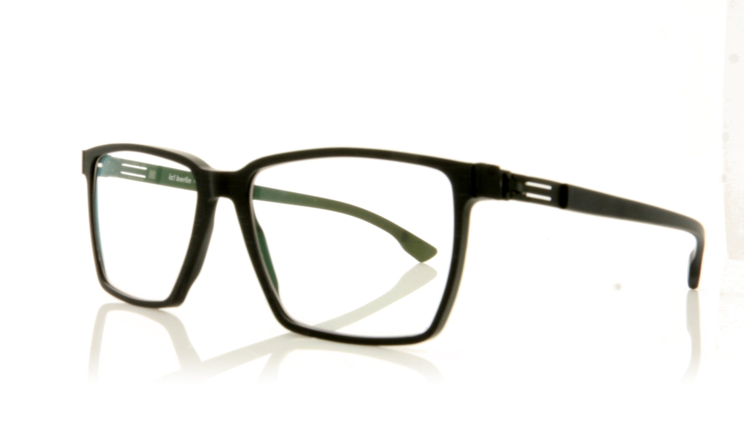 ic! berlin Axis BR Black Rough Glasses - Angle