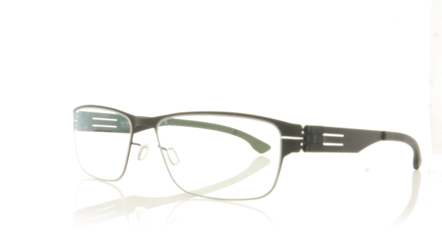 ic! berlin Basti S BK Black Glasses - Angle