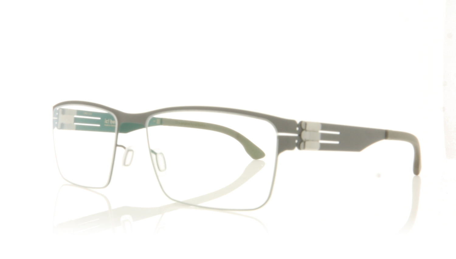ic! berlin Hania L BS Boulder Spruce Glasses - Angle