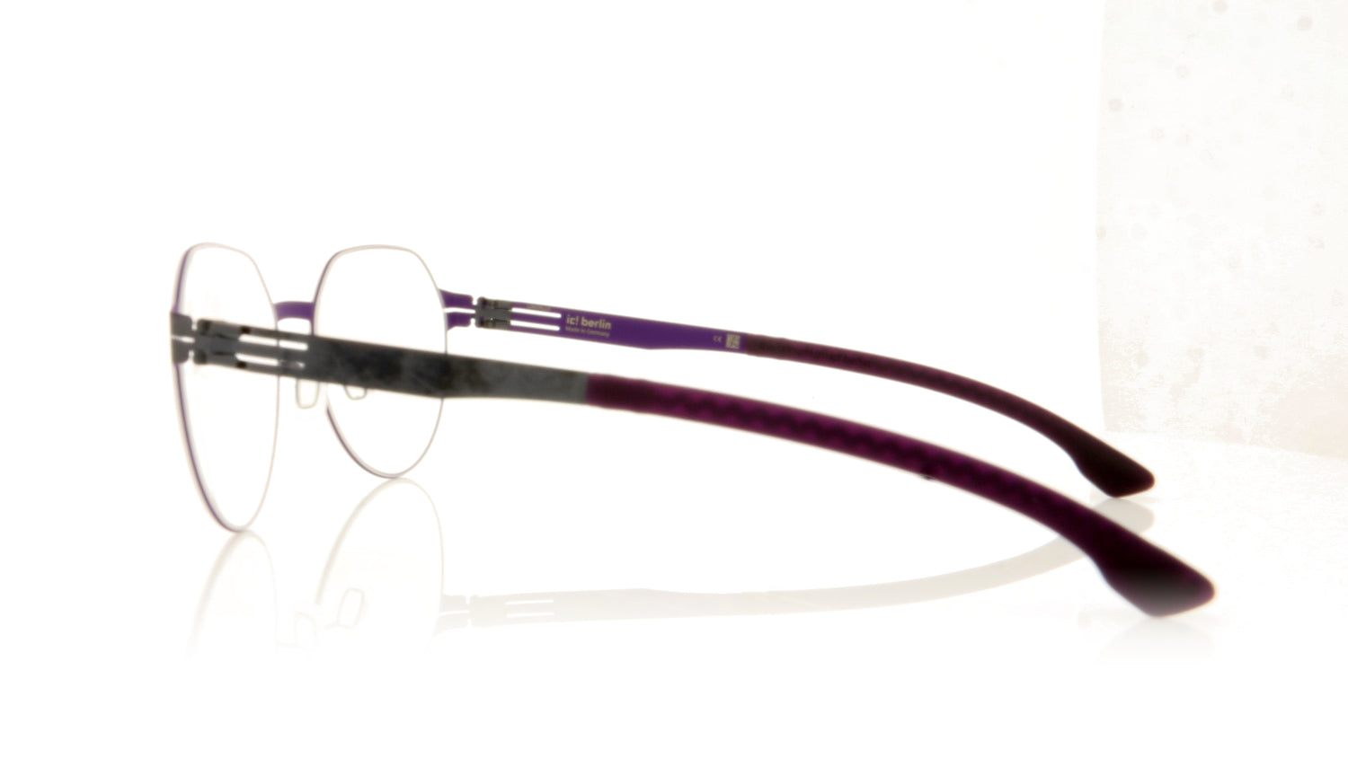 ic! berlin Ksenia E AC Aubergine Crocus Glasses - Side