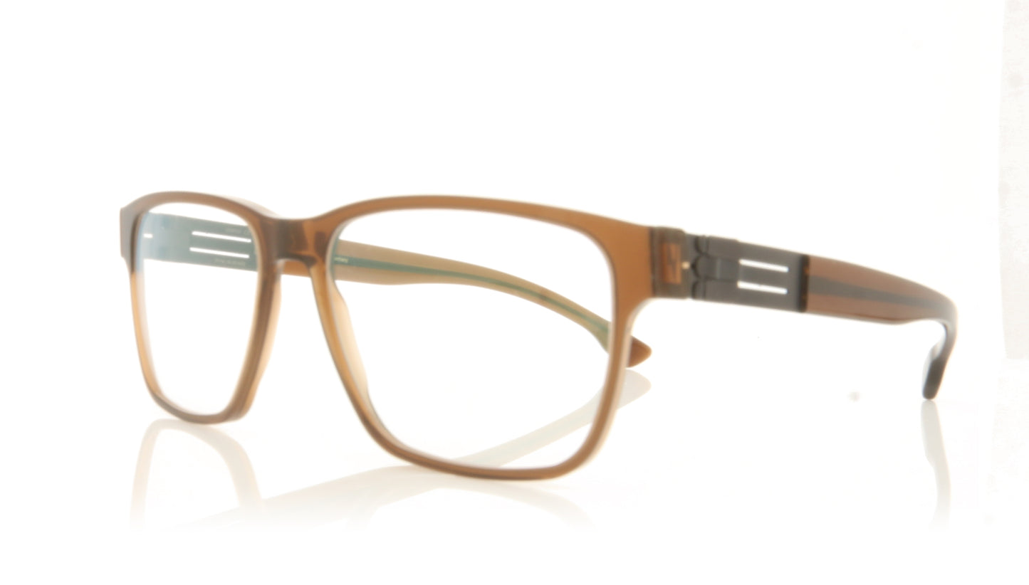ic! berlin Meta MT Mahagony Teak Glasses - Angle