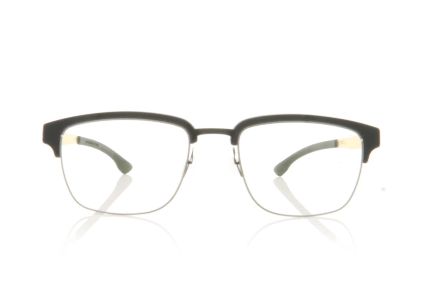 ic! berlin Ricky Y MG Black-Matte Gold Glasses - Front