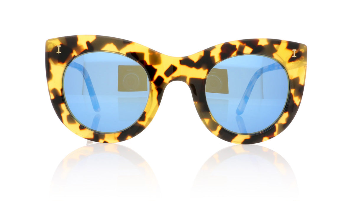 Illesteva Boca C12 Honey Tortoise Sunglasses - Front