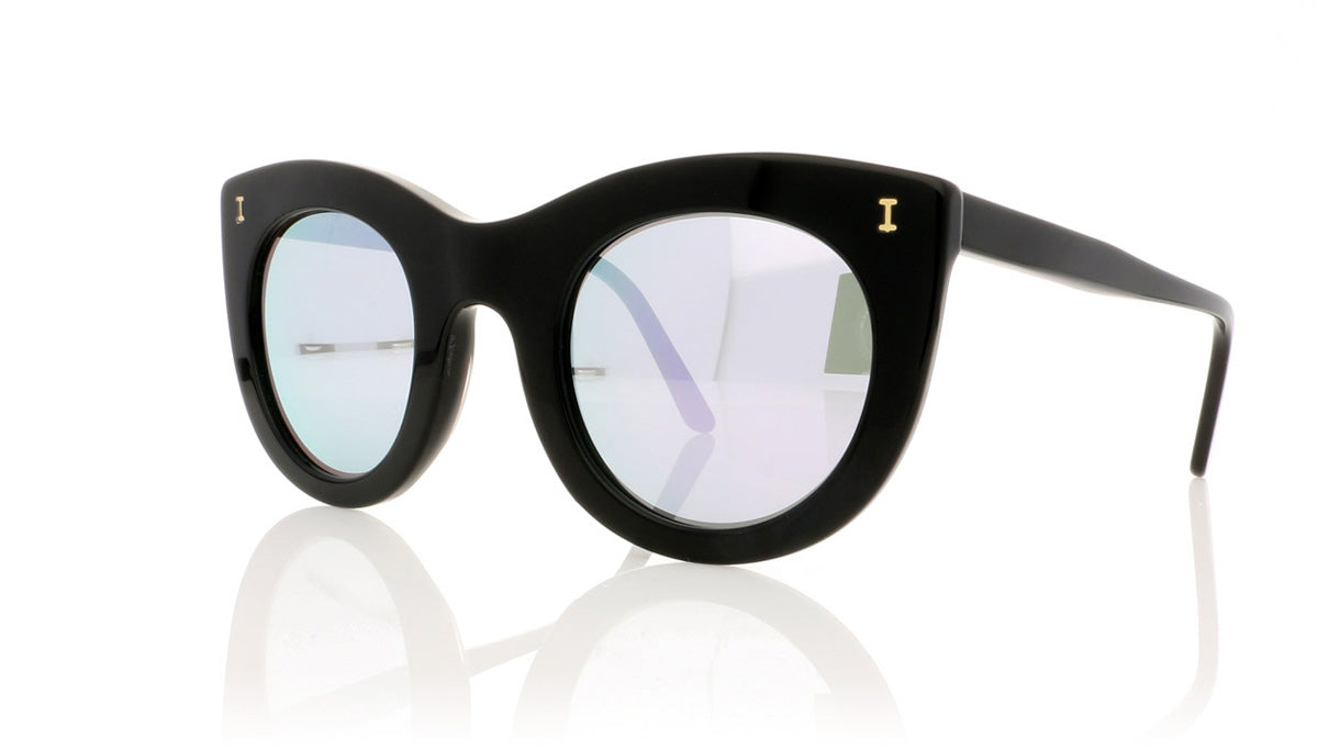 Illesteva Boca C17 Black Sunglasses - Angle