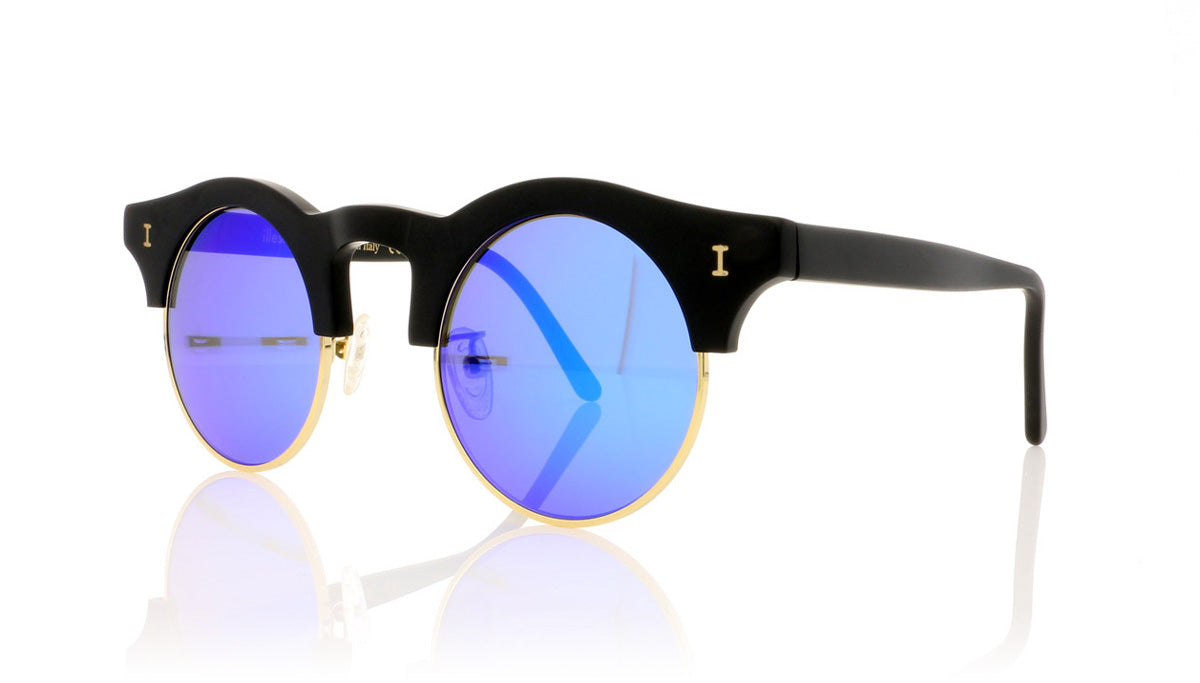 Illesteva Corsica C03 Matte Black Sunglasses - Angle