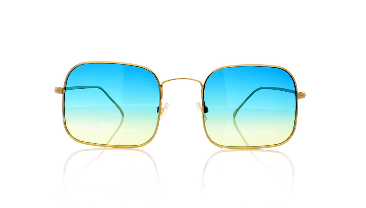 Illesteva Dean C5 Gold Sunglasses - Front