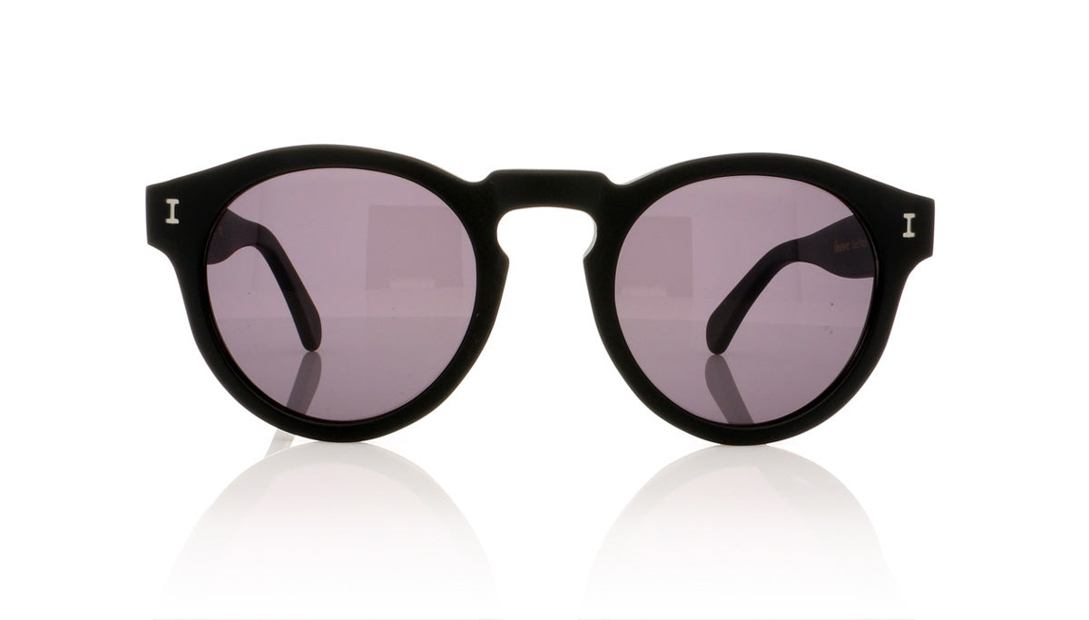 Illesteva Leonard C.02 Matte Black Sunglasses - Front
