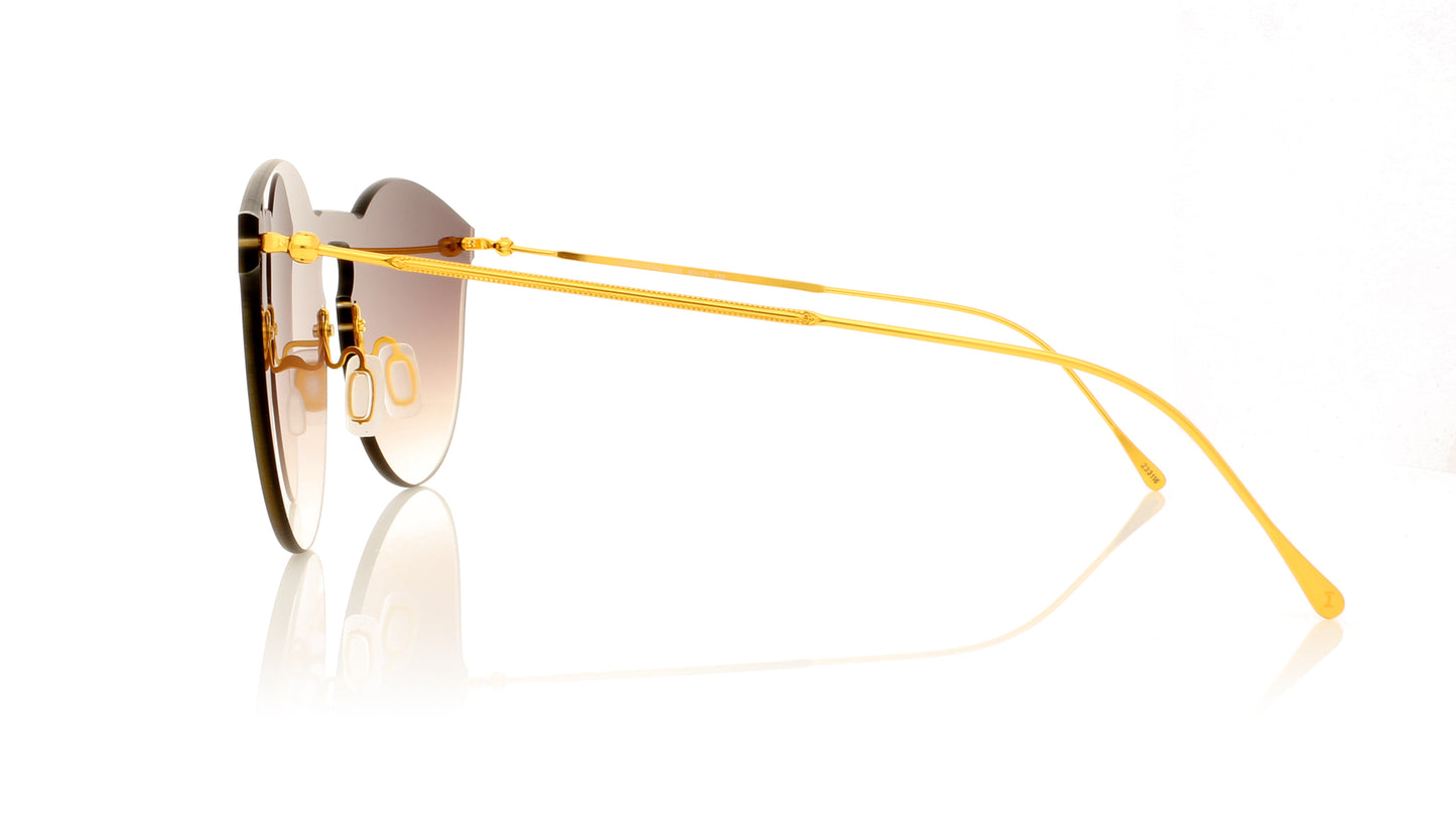 Illesteva Leonard 2 Mask C23 Gold Sunglasses - Side