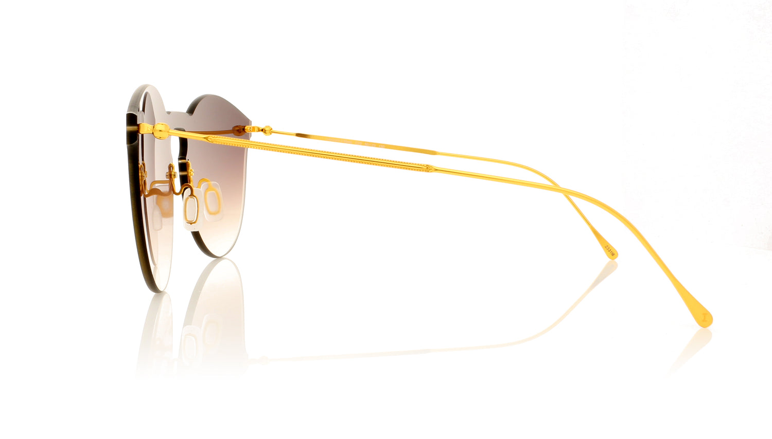 Illesteva Leonard 2 Mask C23 Gold Sunglasses - Side