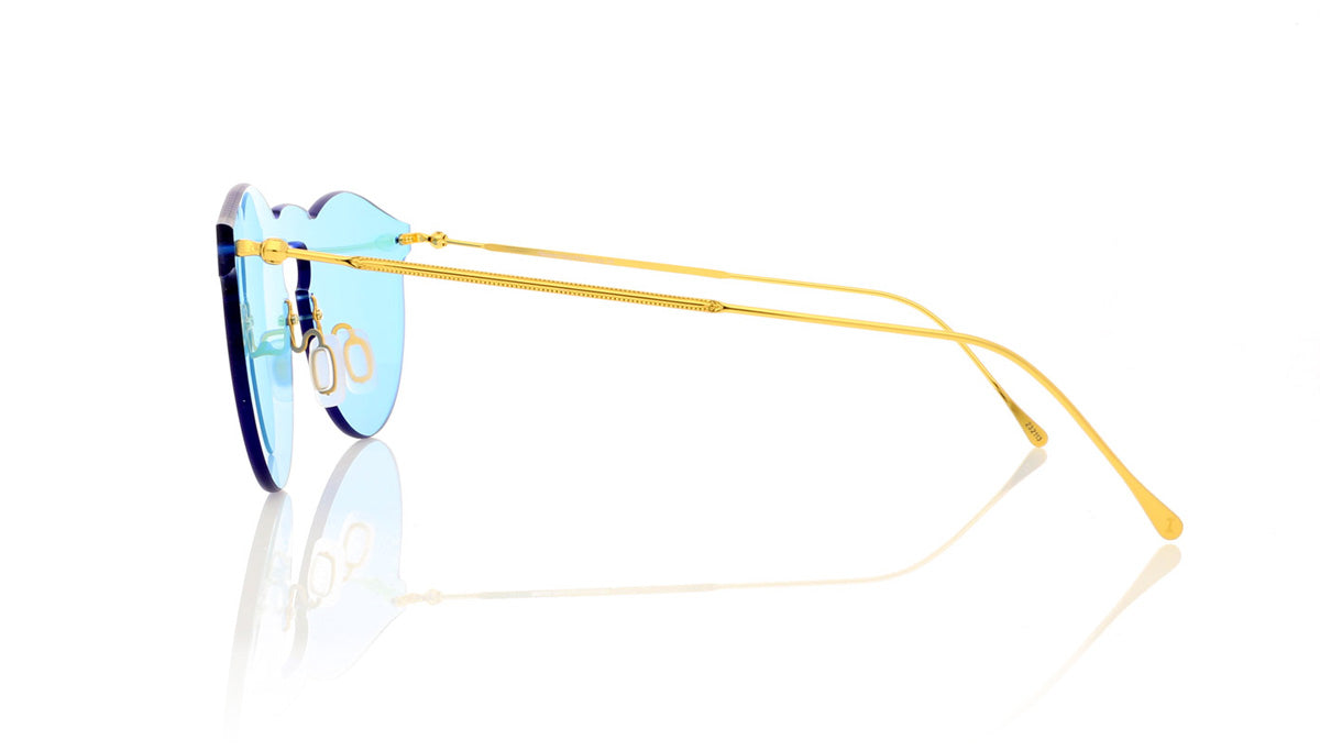Illesteva Leonard Mask 3 Light Blue Sunglasses - Side