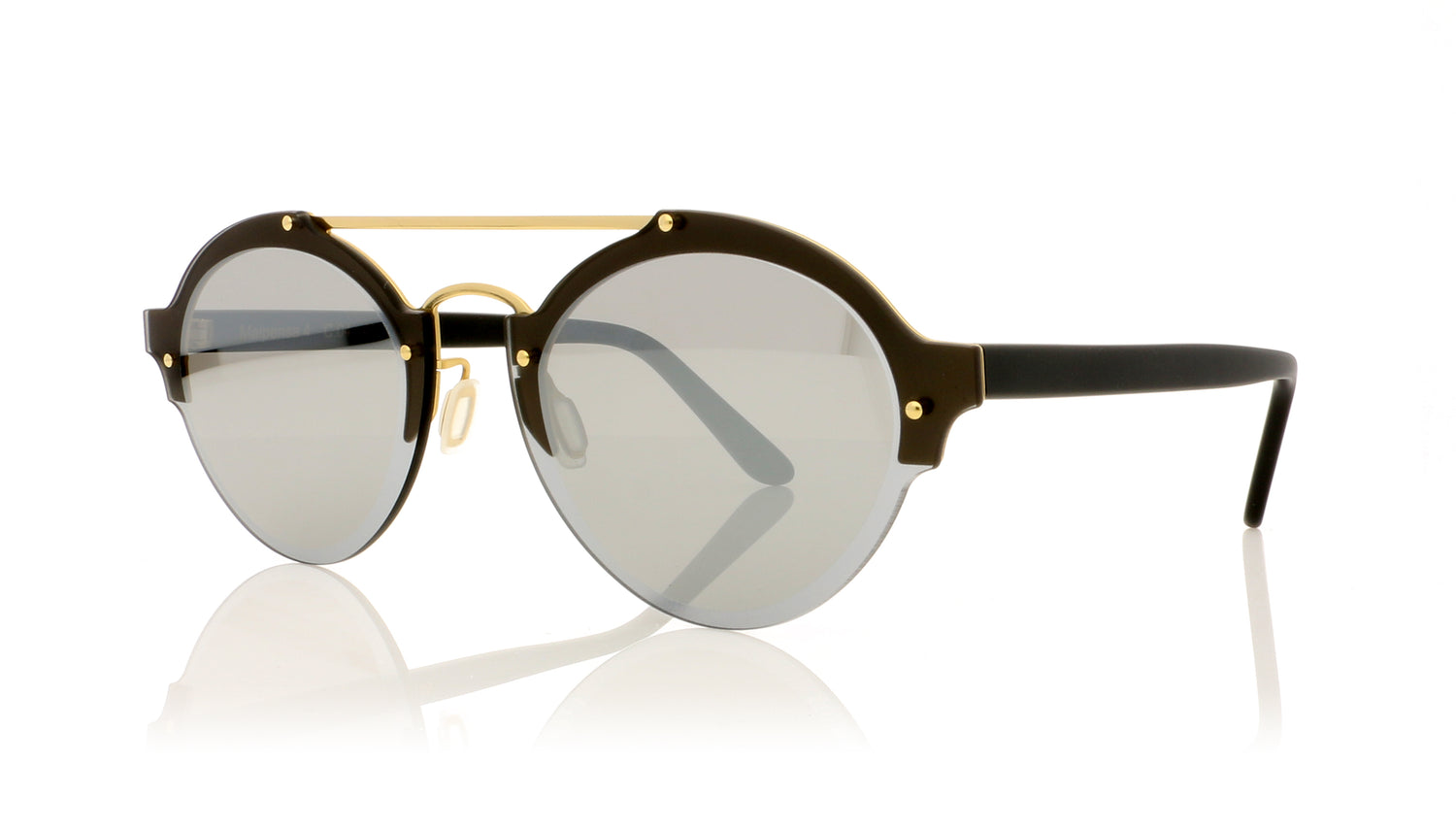 Illesteva Malpensa 4 4 Matte Black Sunglasses - Angle