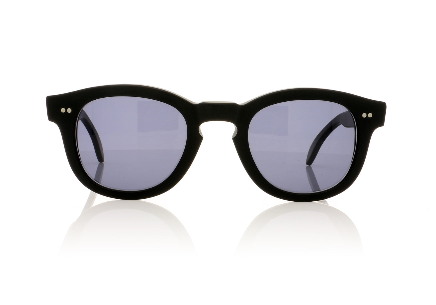 Illesteva Murdoch 3 Matte Black Sunglasses - Front