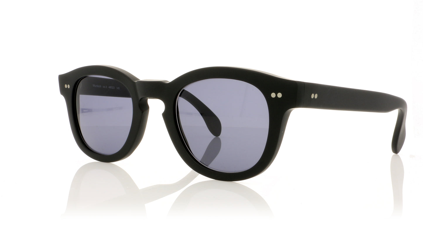 Illesteva Murdoch 3 Matte Black Sunglasses - Angle