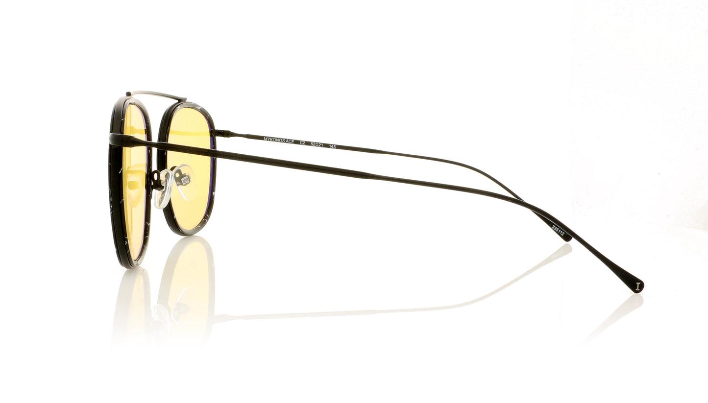 Illesteva Mykonos Ace C2 Black marble Sunglasses - Side