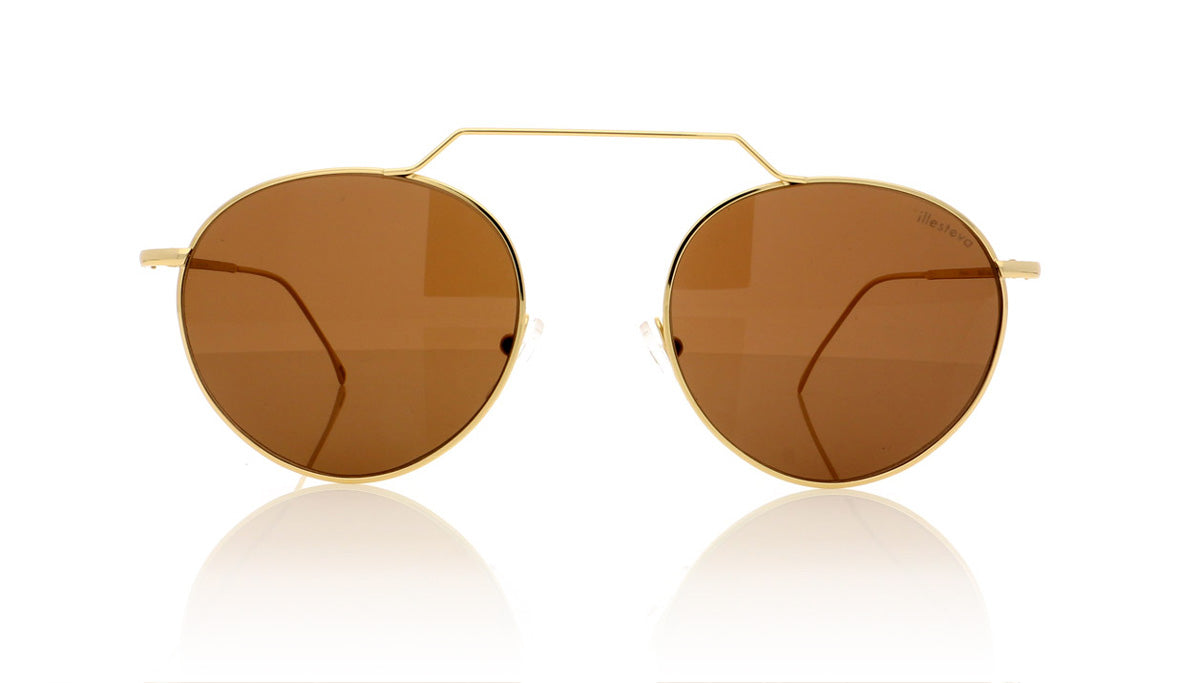 Illesteva Wynwood 2 1 Gold Sunglasses - Front