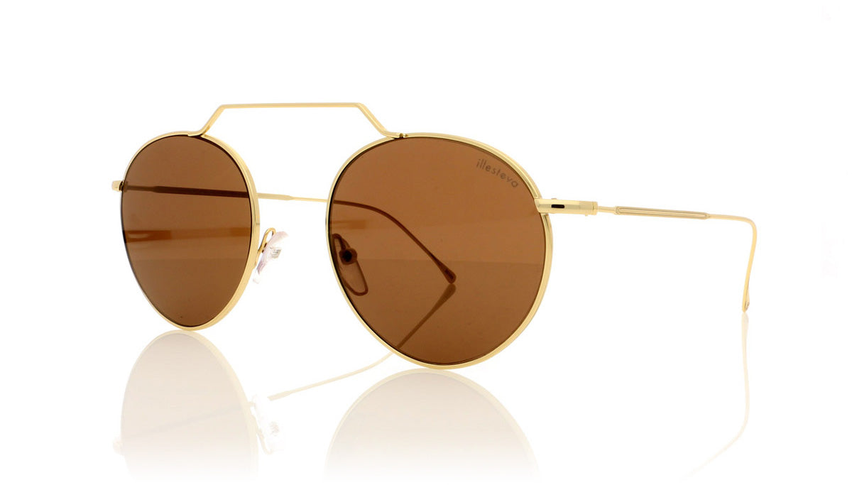 Illesteva Wynwood 2 1 Gold Sunglasses - Angle