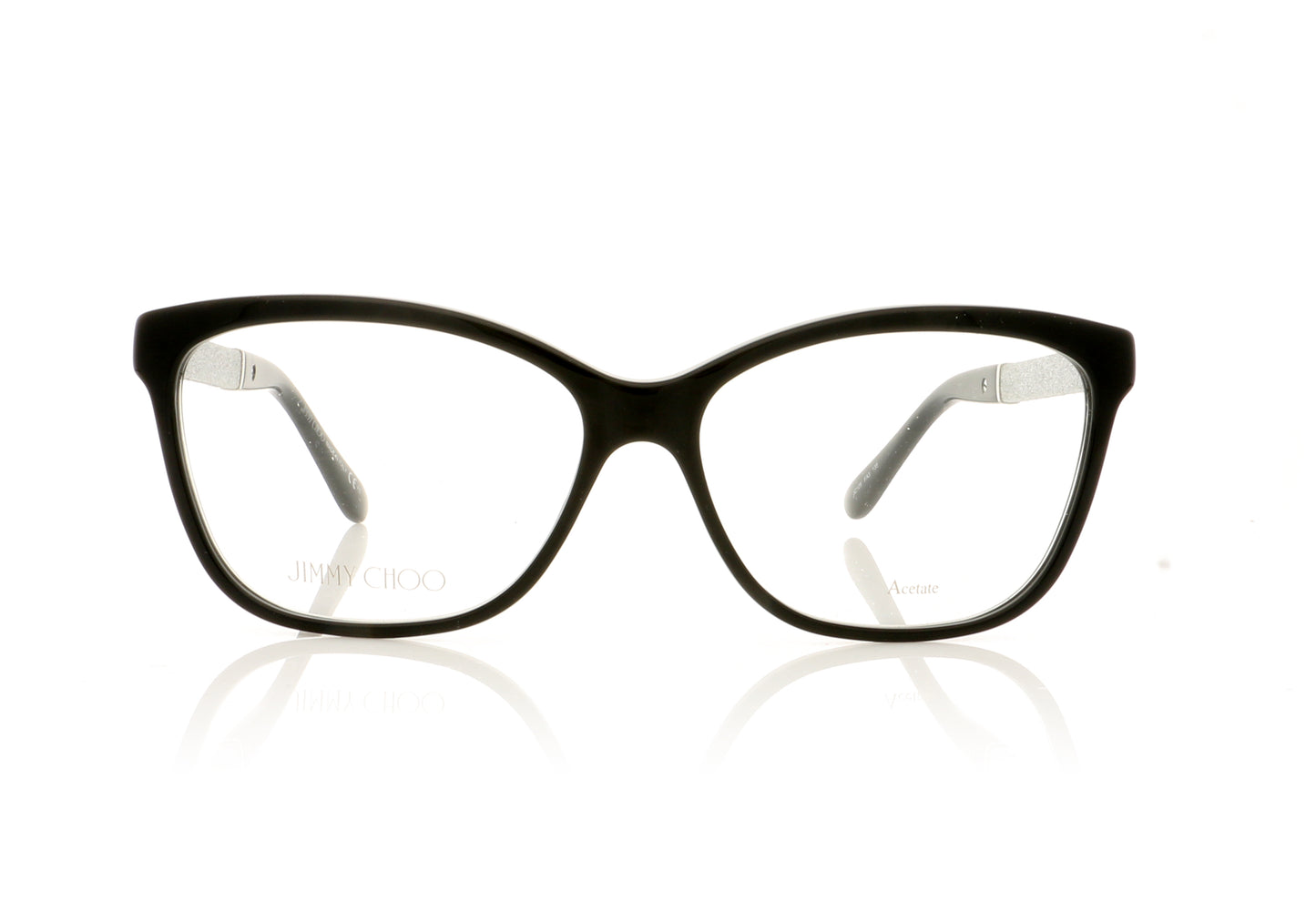 Jimmy Choo JC 105 FA3 Glitter Black Glasses - Front